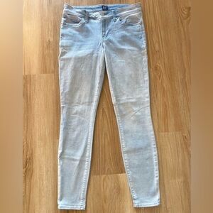 🔥🔥GAP Low-Rise Stretchy Light Faded Blue Cropped Ankle Skinny Jeans